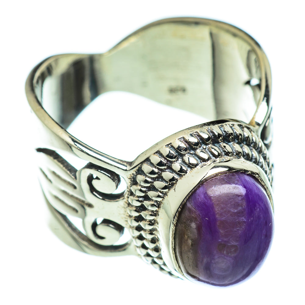 Charoite Rings handcrafted by Anasilvercos - RING46455