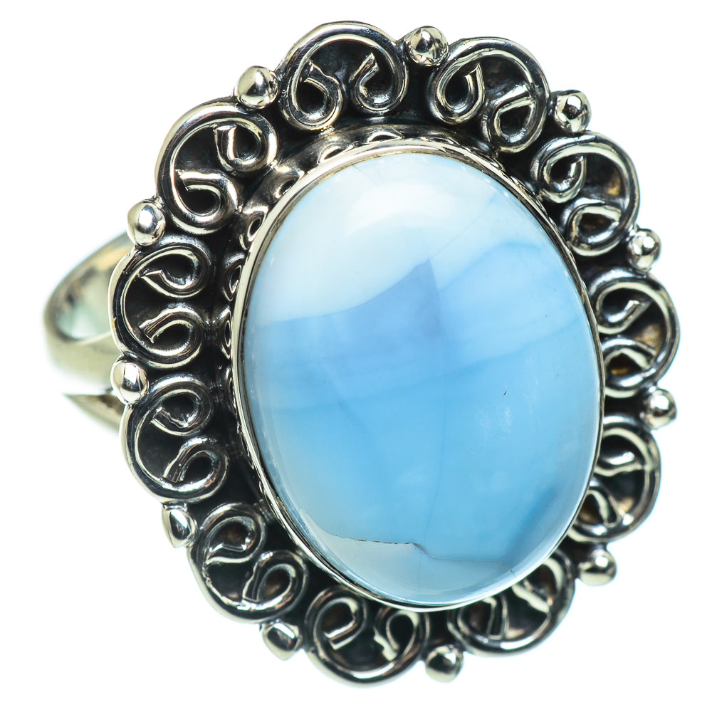 Larimar Rings handcrafted by Anasilvercos - RING46466