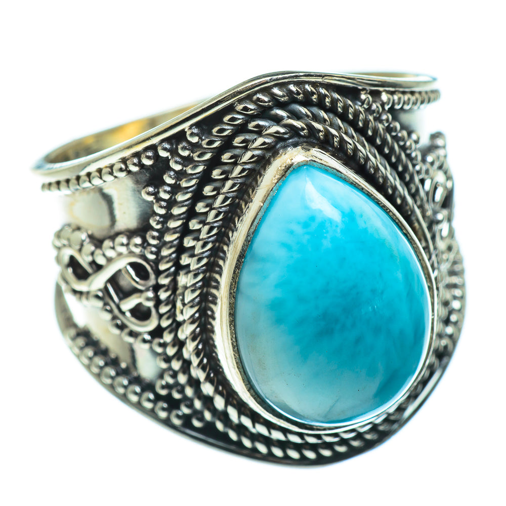Larimar Rings handcrafted by Anasilvercos - RING46470