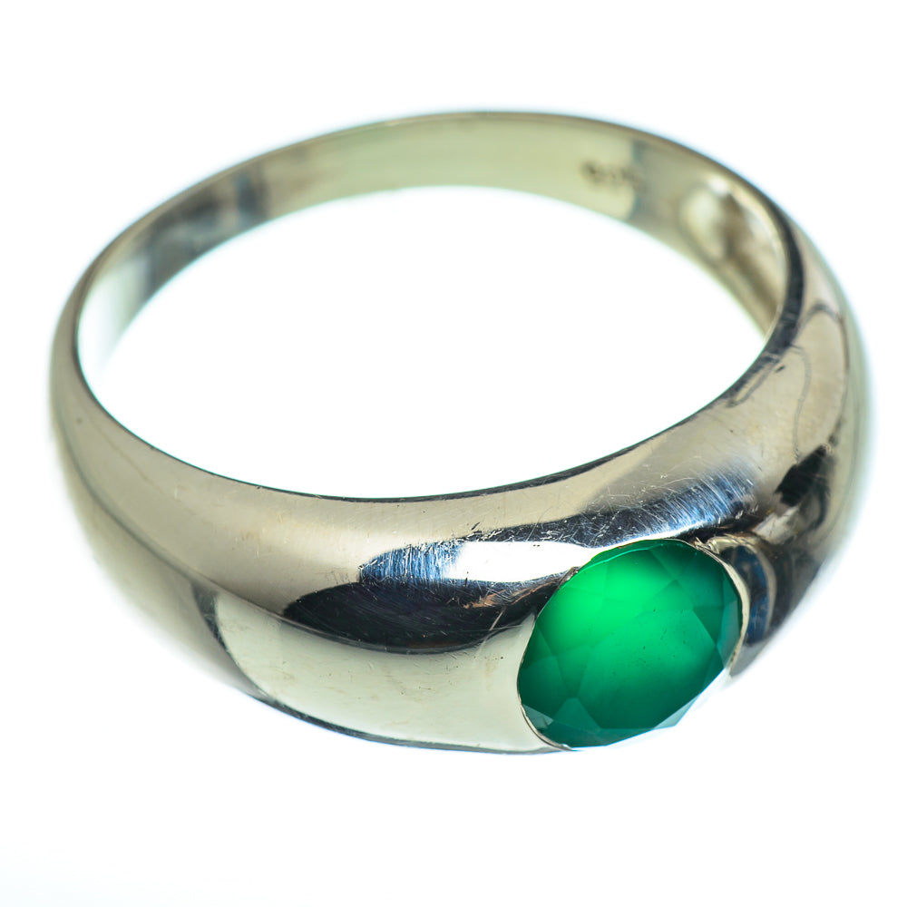 Green Onyx Rings handcrafted by Anasilvercos - RING46499