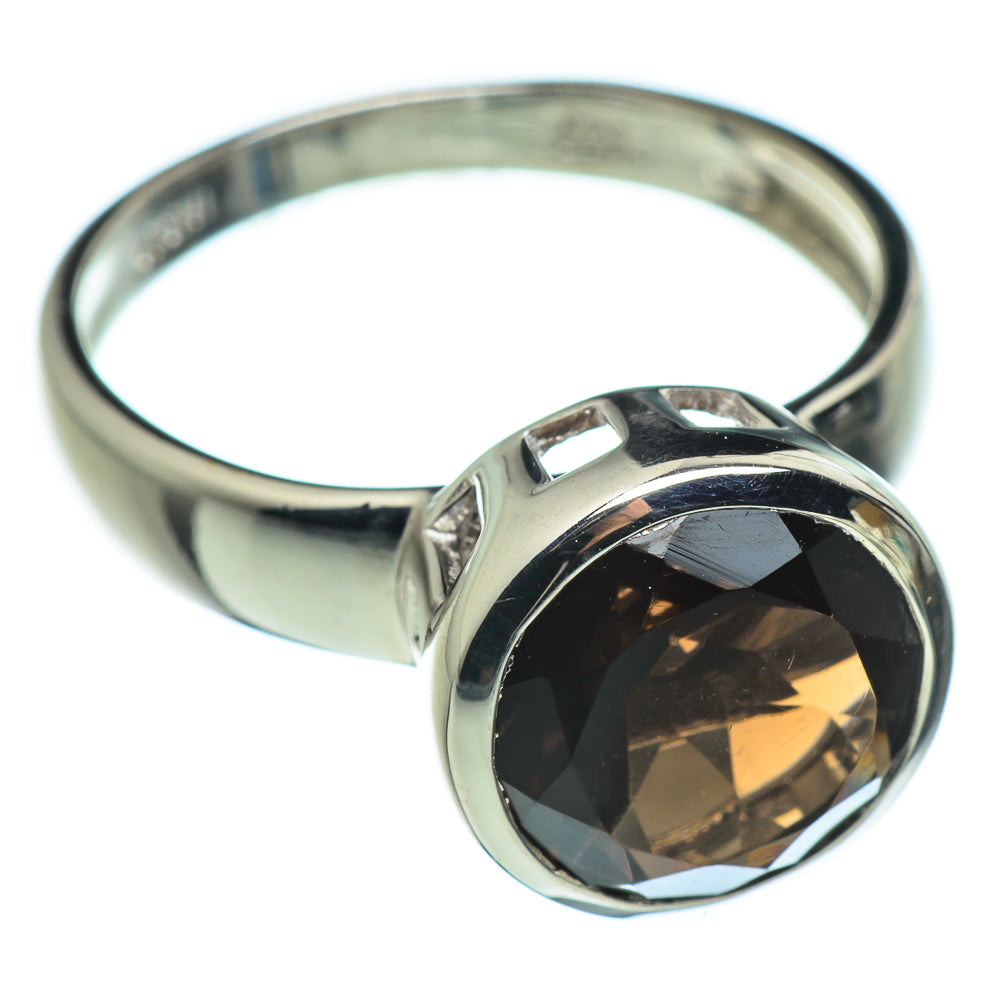 Smoky Quartz Rings handcrafted by Anasilvercos - RING46503