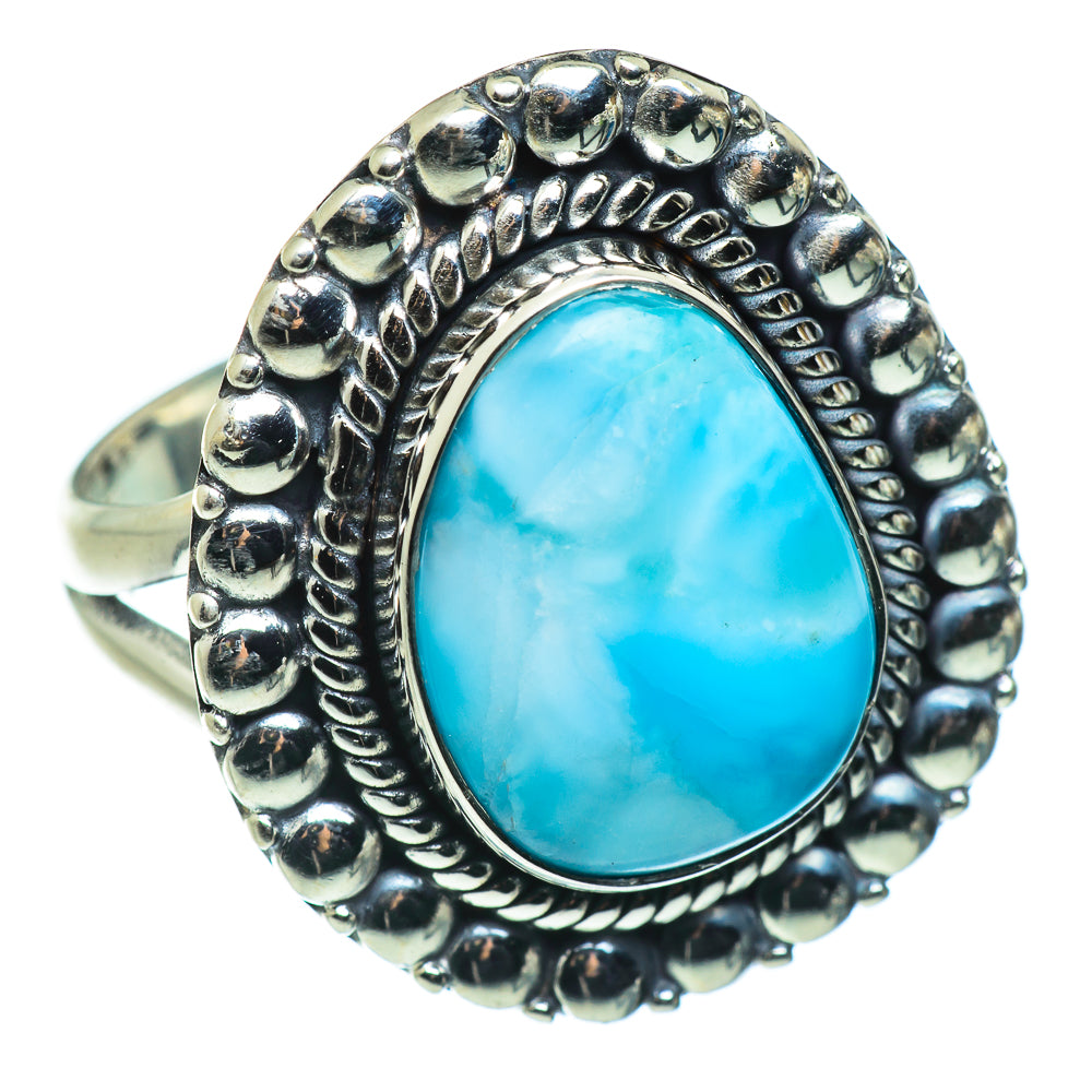 Larimar Rings handcrafted by Anasilvercos - RING46551