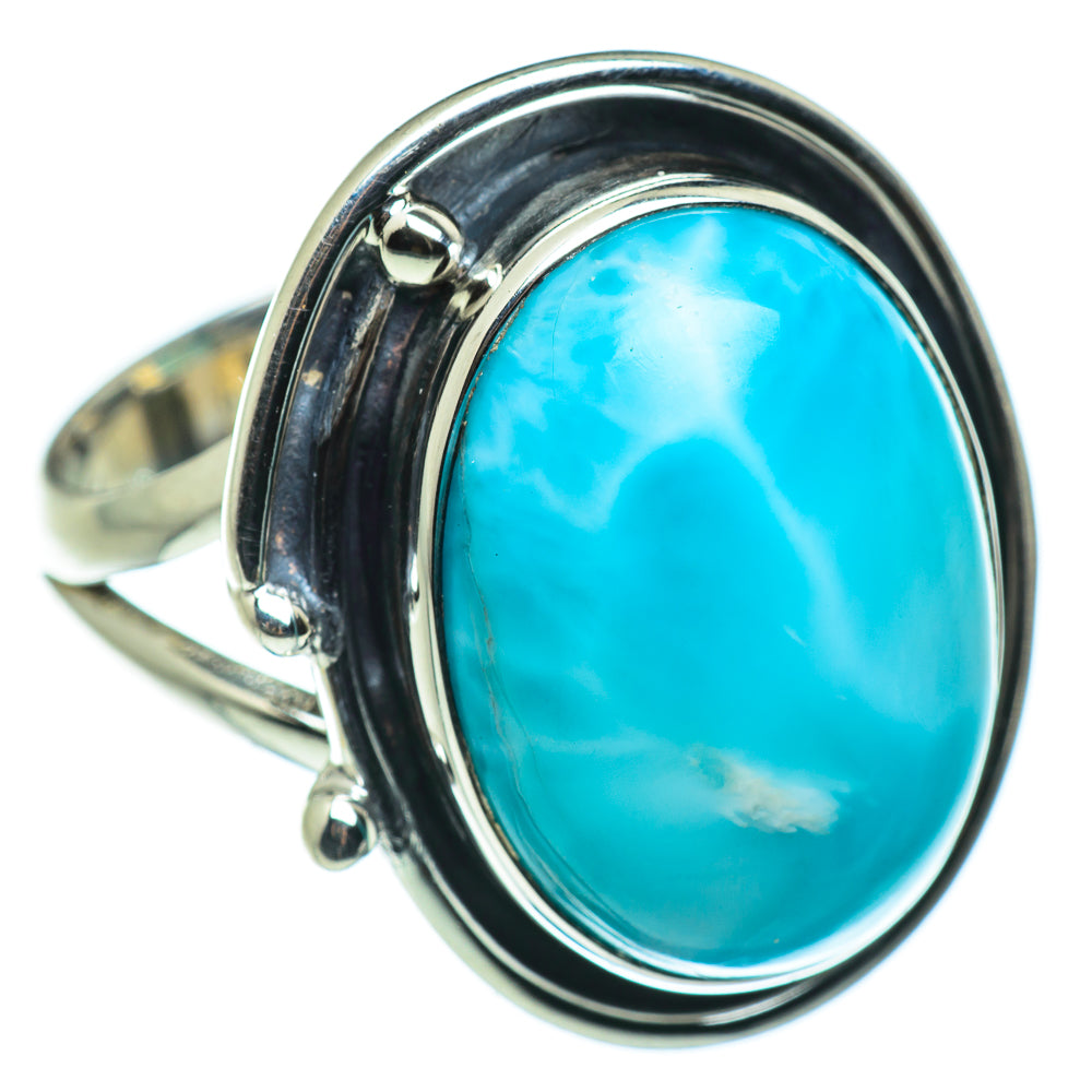 Larimar Rings handcrafted by Anasilvercos - RING46601