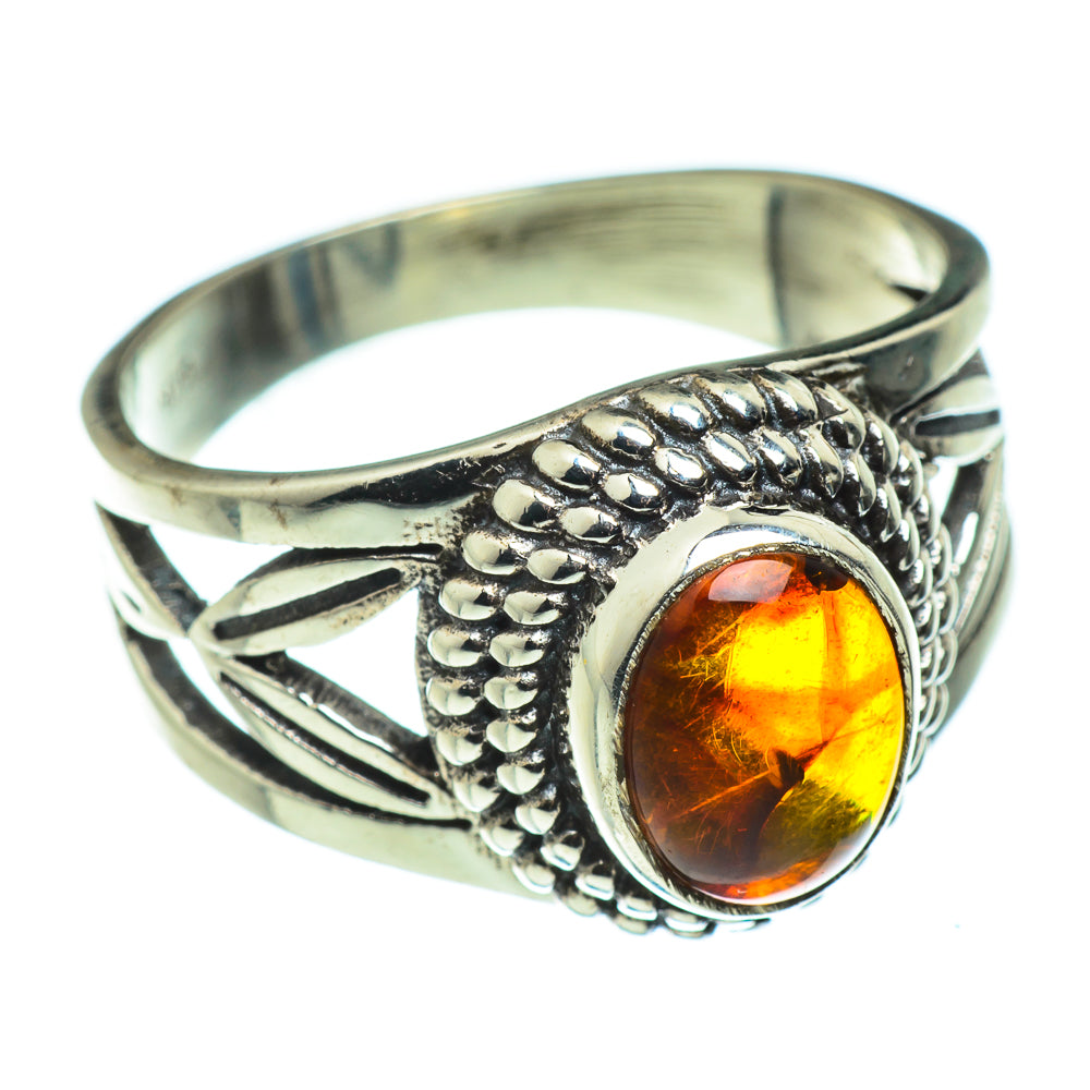 Baltic Amber Rings handcrafted by Anasilvercos - RING46625