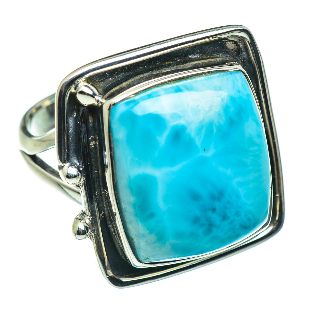 Larimar Rings handcrafted by Anasilvercos - RING46632
