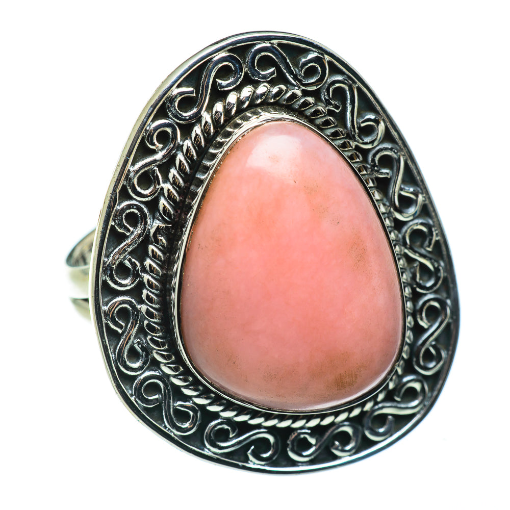 Pink Opal Rings handcrafted by Anasilvercos - RING46675