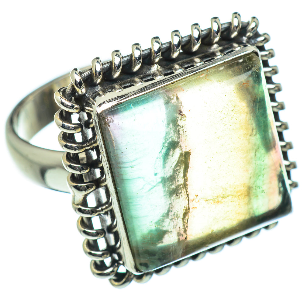 Green Fluorite Rings handcrafted by Anasilvercos - RING46750