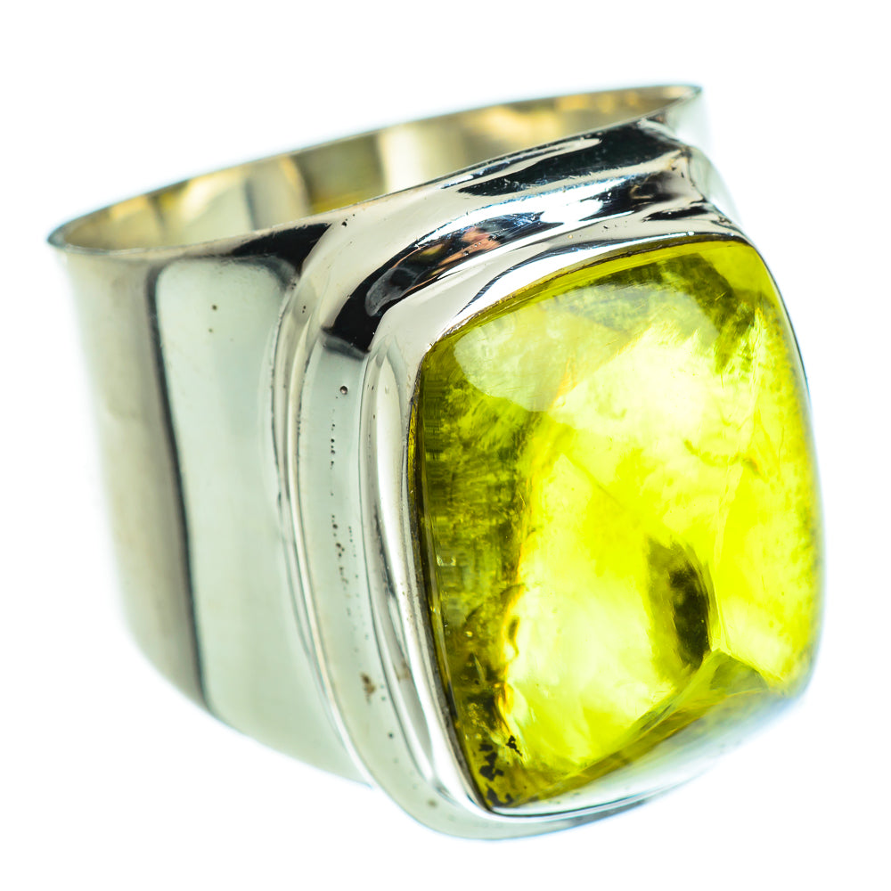 Olive Quartz Rings handcrafted by Anasilvercos - RING46755