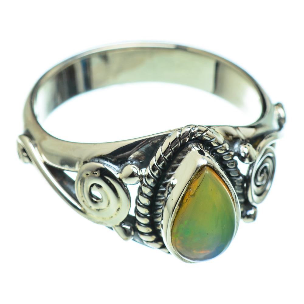 Ethiopian Opal Rings handcrafted by Anasilvercos - RING46782