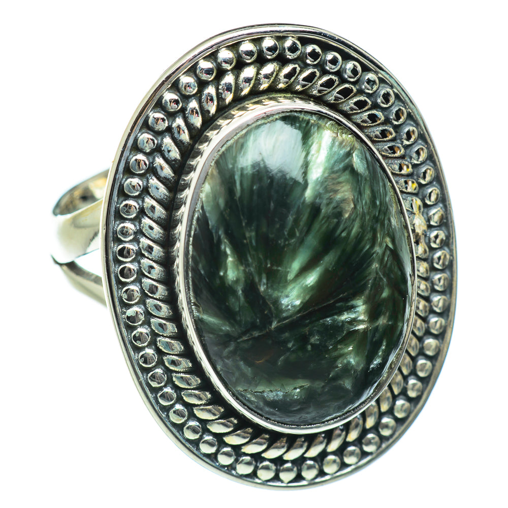 Seraphinite Rings handcrafted by Anasilvercos - RING46819