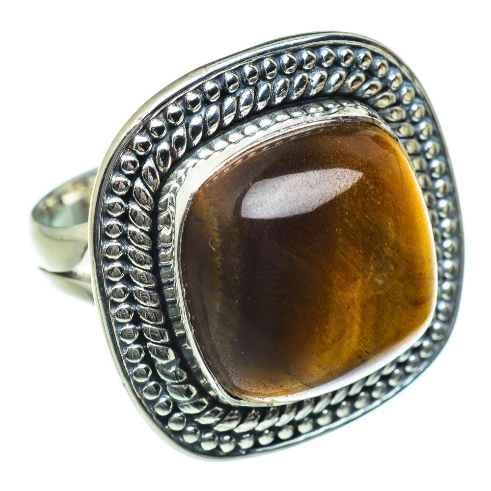 Tiger Eye Rings handcrafted by Anasilvercos - RING46822