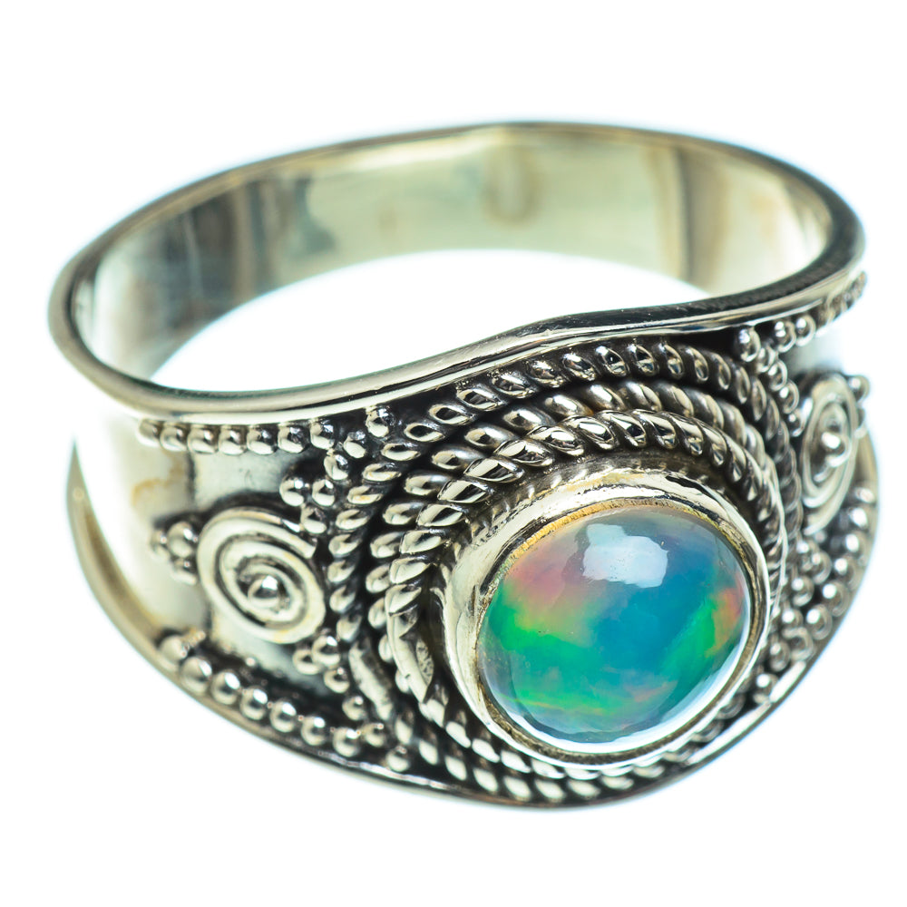 Ethiopian Opal Rings handcrafted by Anasilvercos - RING46837