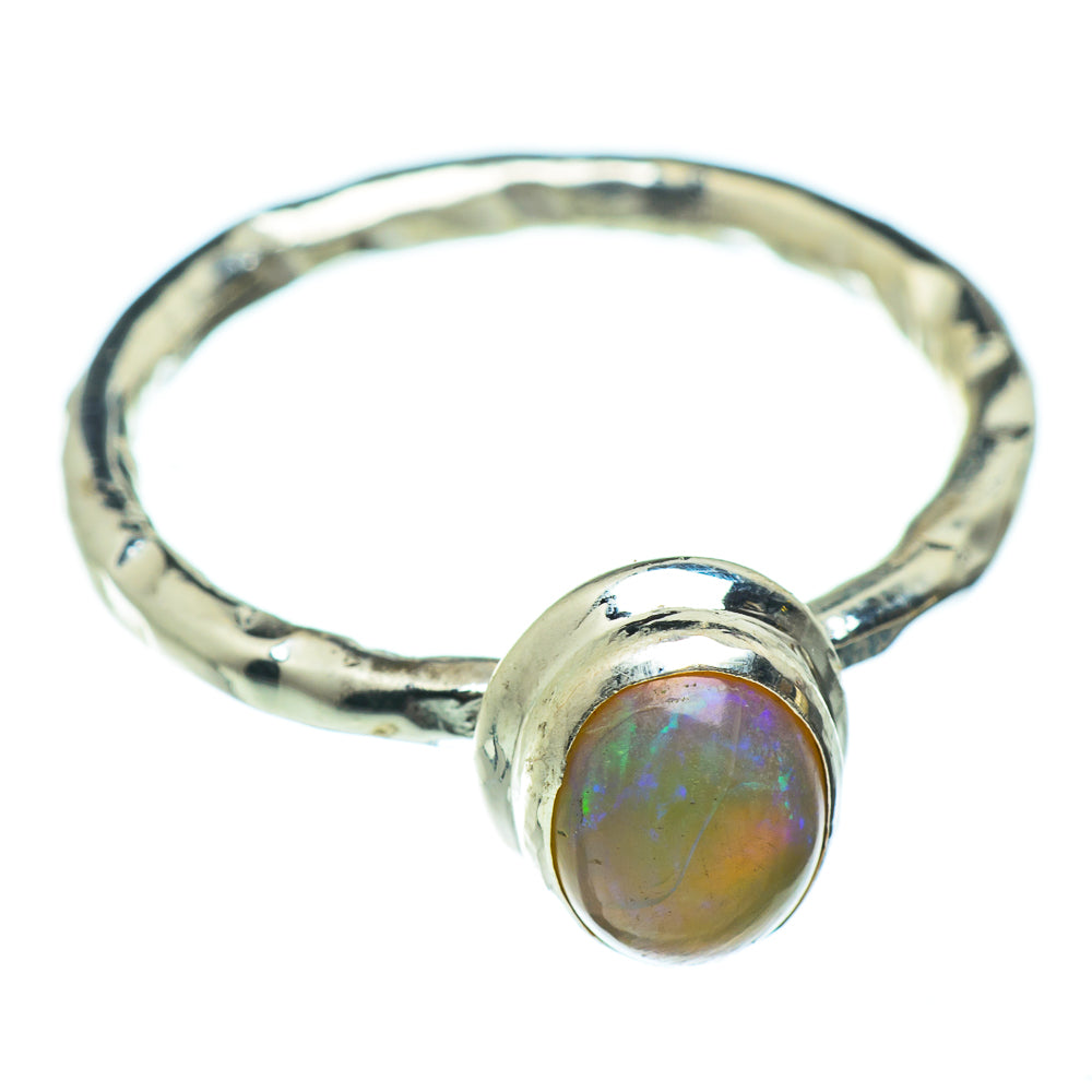 Ethiopian Opal Rings handcrafted by Anasilvercos - RING46838