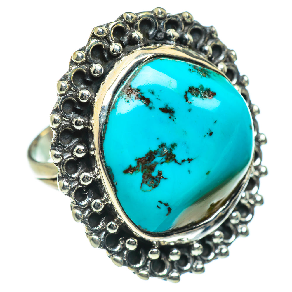 Tibetan Turquoise Rings handcrafted by Anasilvercos - RING46841