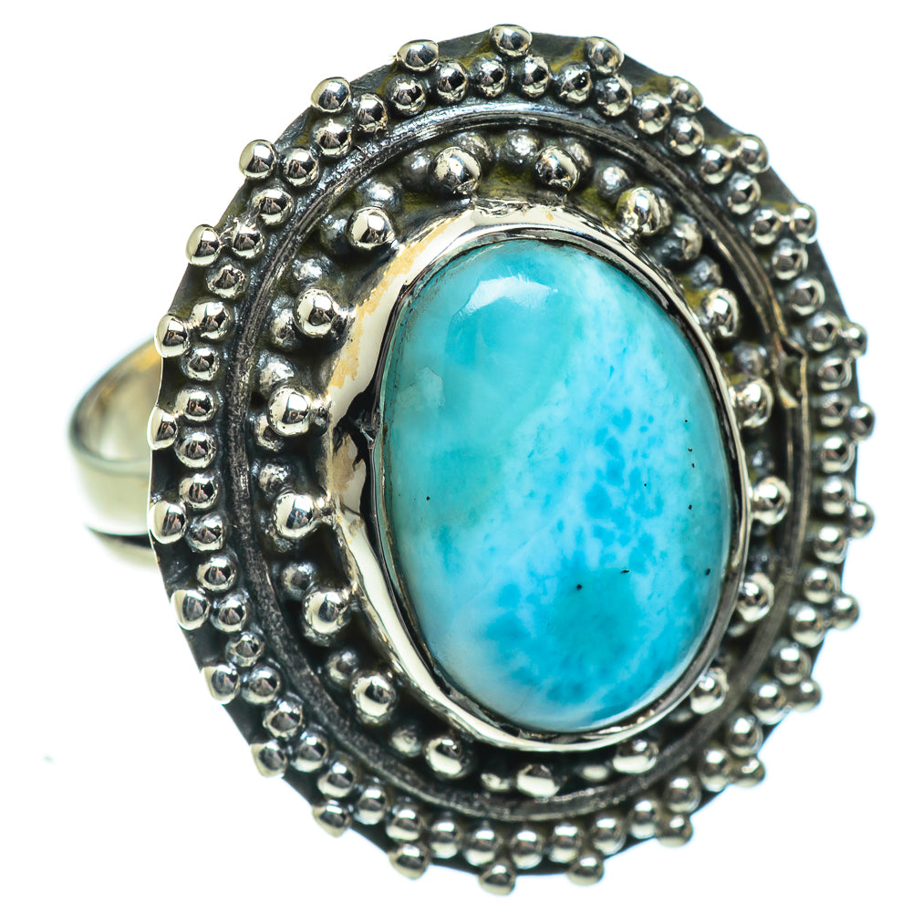 Larimar Rings handcrafted by Anasilvercos - RING46947