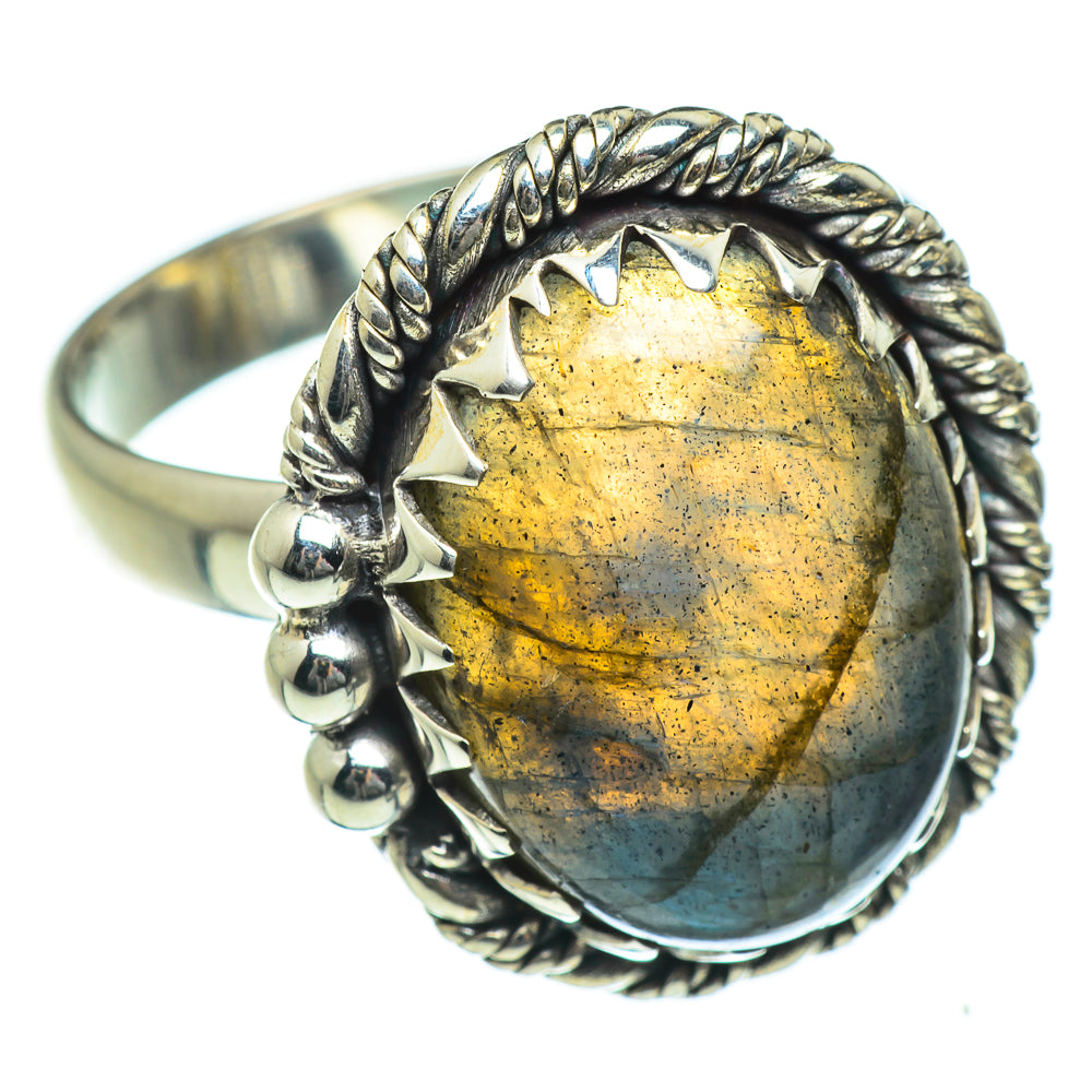 Labradorite Rings handcrafted by Anasilvercos - RING46965