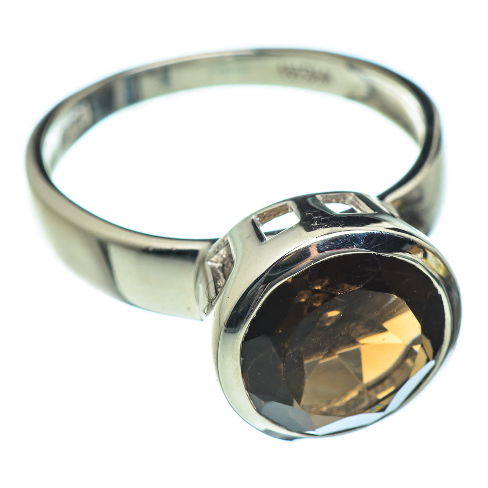 Smoky Quartz Rings handcrafted by Anasilvercos - RING47006