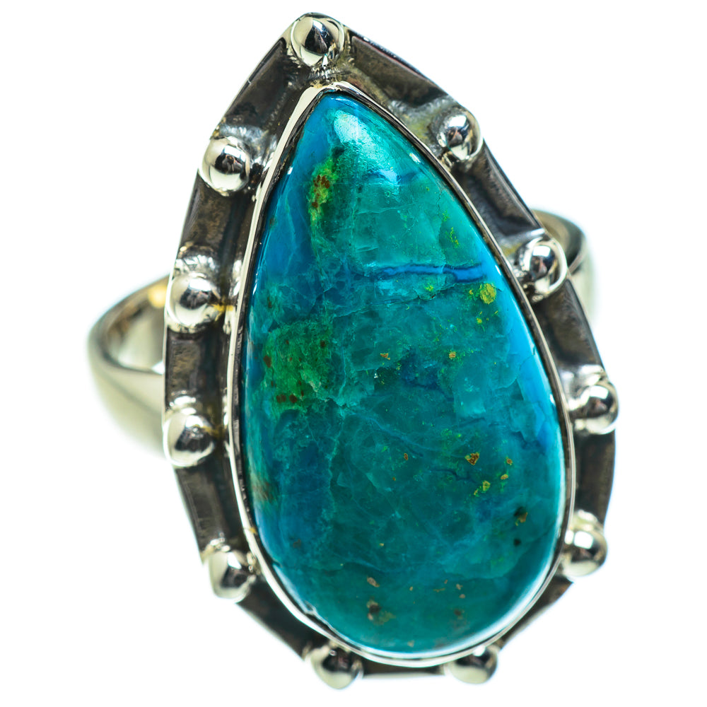 Chrysocolla Rings handcrafted by Anasilvercos - RING47014