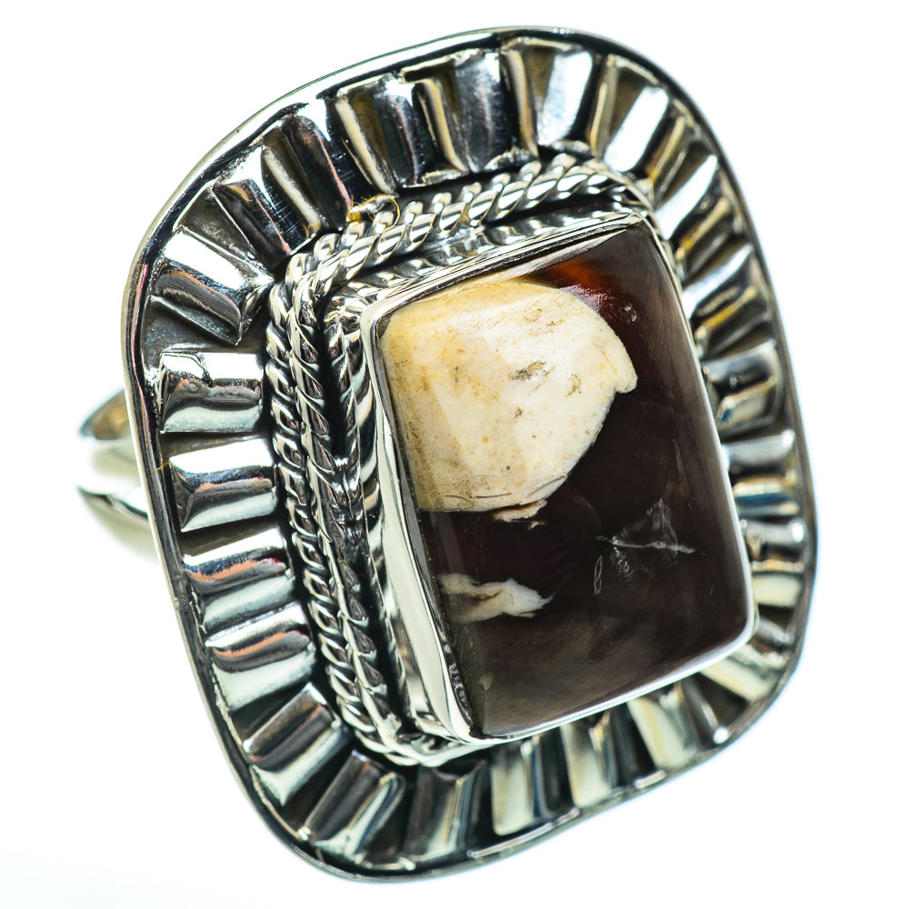 Peanut Wood Jasper Rings handcrafted by Anasilvercos - RING47060 - Photo 2