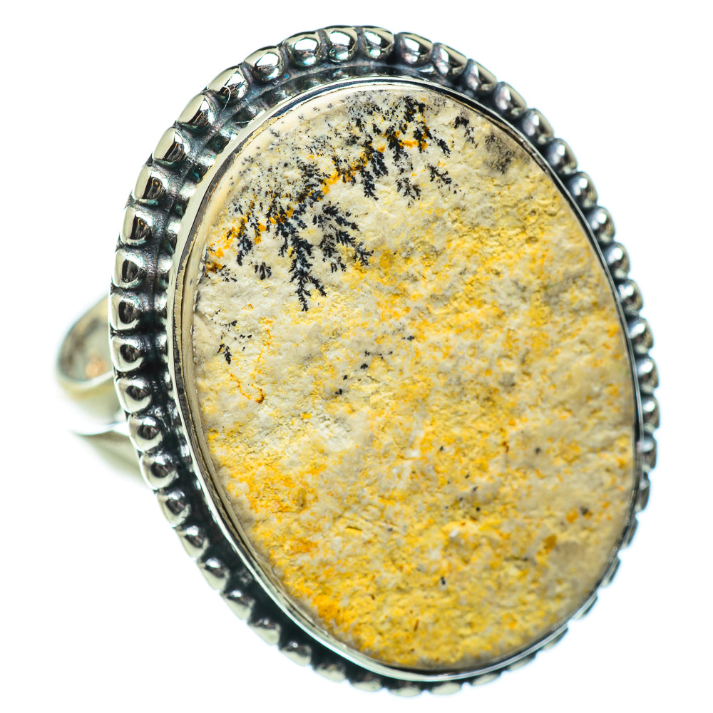 Germany Psilomelane Dendrite Rings handcrafted by Anasilvercos - RING47102