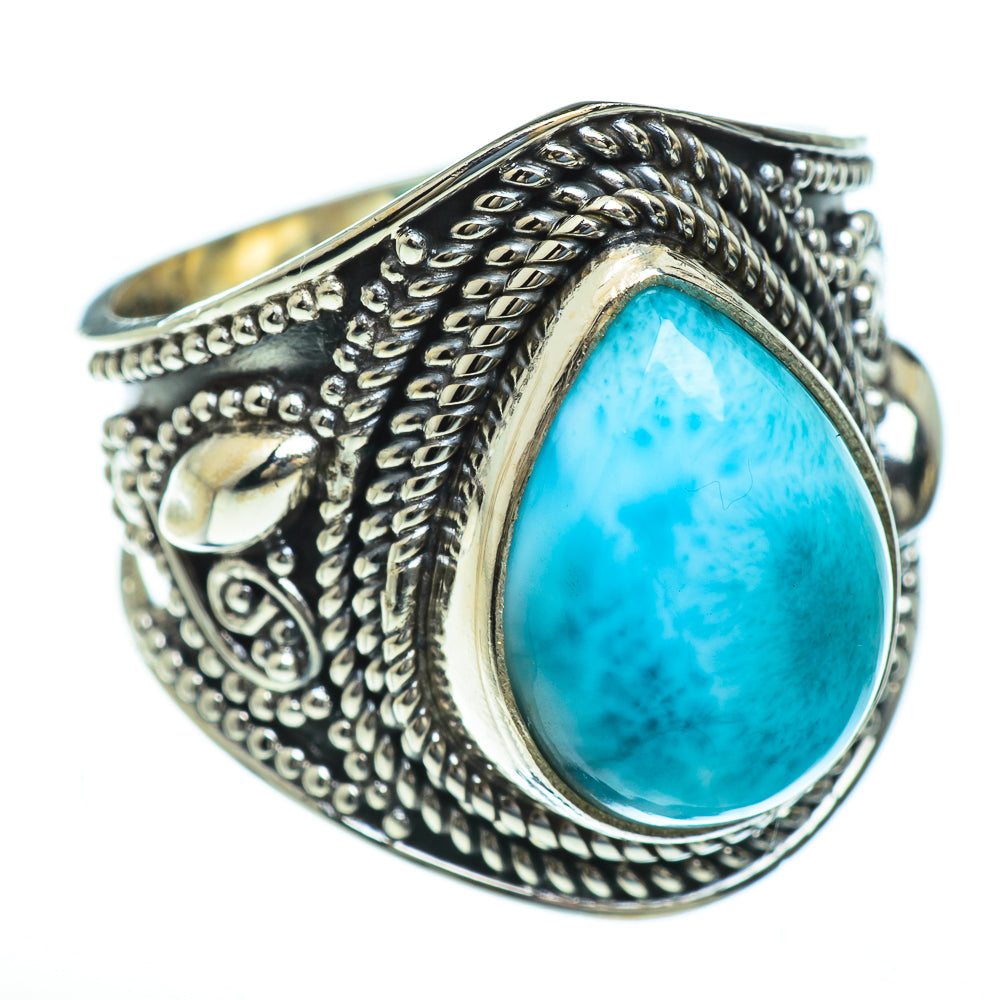 Larimar Rings handcrafted by Anasilvercos - RING47207