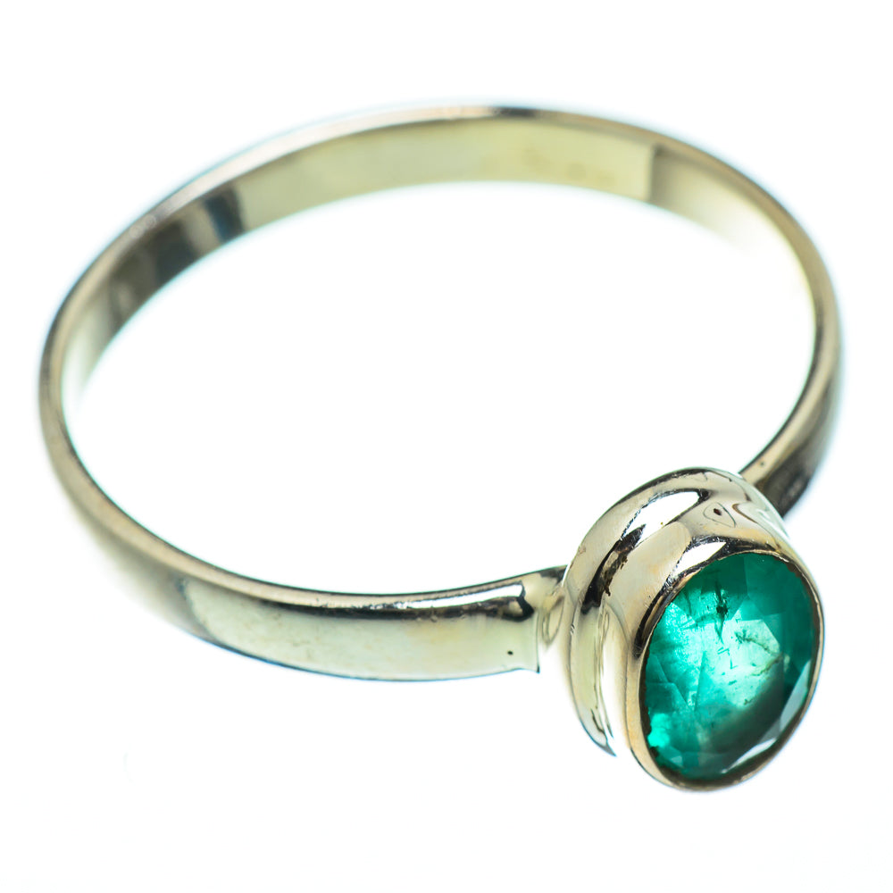 Zambian Emerald Rings handcrafted by Anasilvercos - RING47301