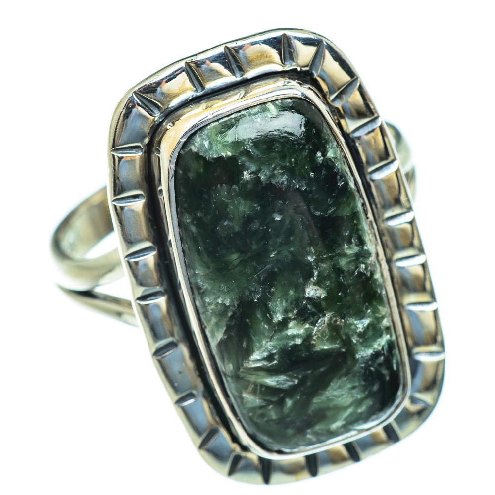 Seraphinite Rings handcrafted by Anasilvercos - RING47413