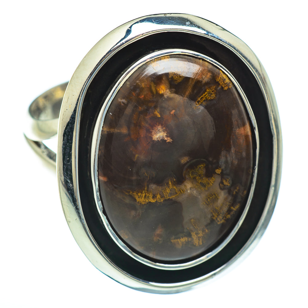 Petrified Wood Rings handcrafted by Anasilvercos - RING47416