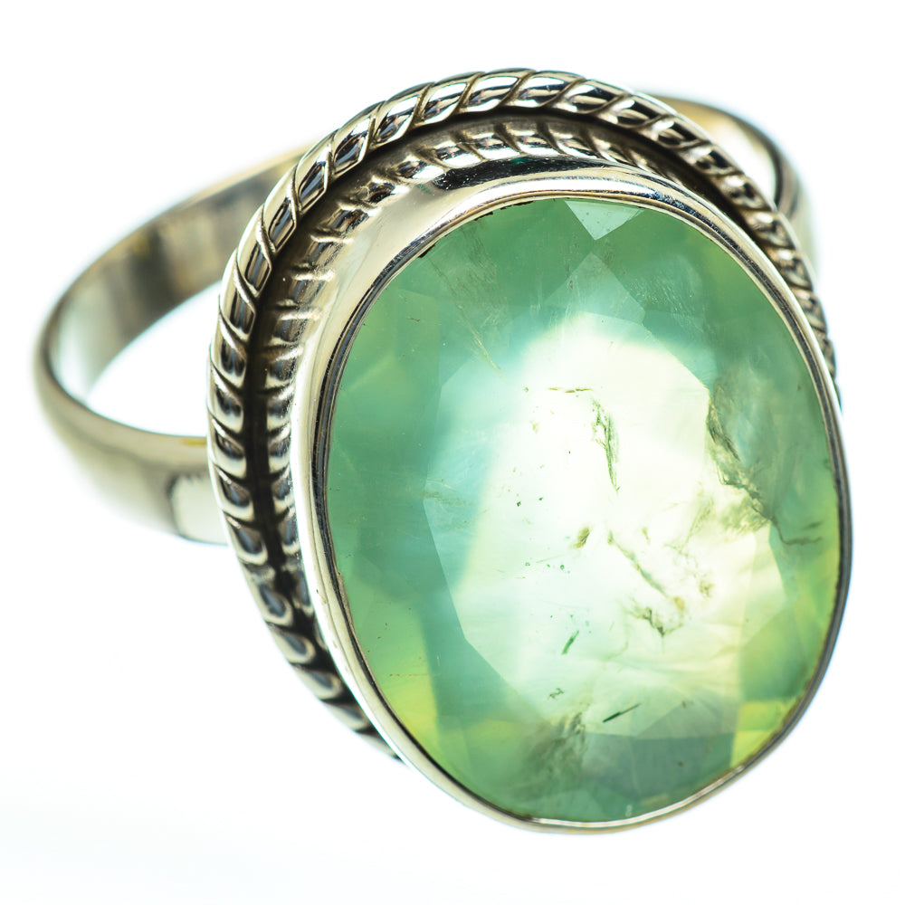 Prehnite Rings handcrafted by Anasilvercos - RING47438