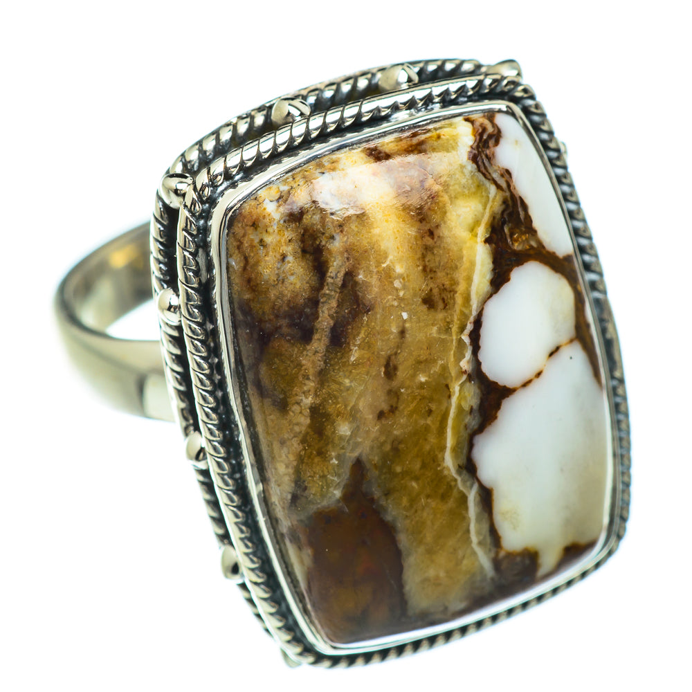 Peanut Wood Jasper Rings handcrafted by Anasilvercos - RING47473