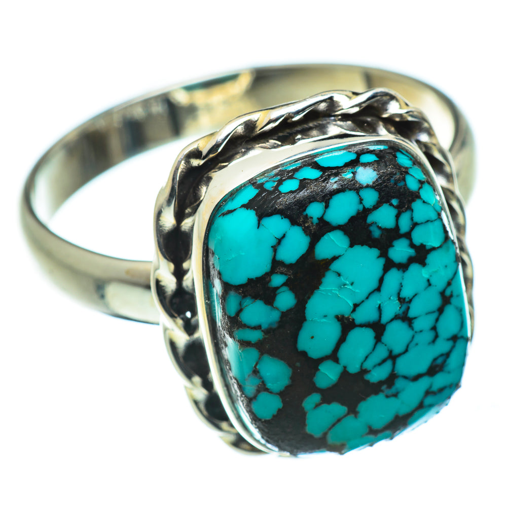 Tibetan Turquoise Rings handcrafted by Anasilvercos - RING47496