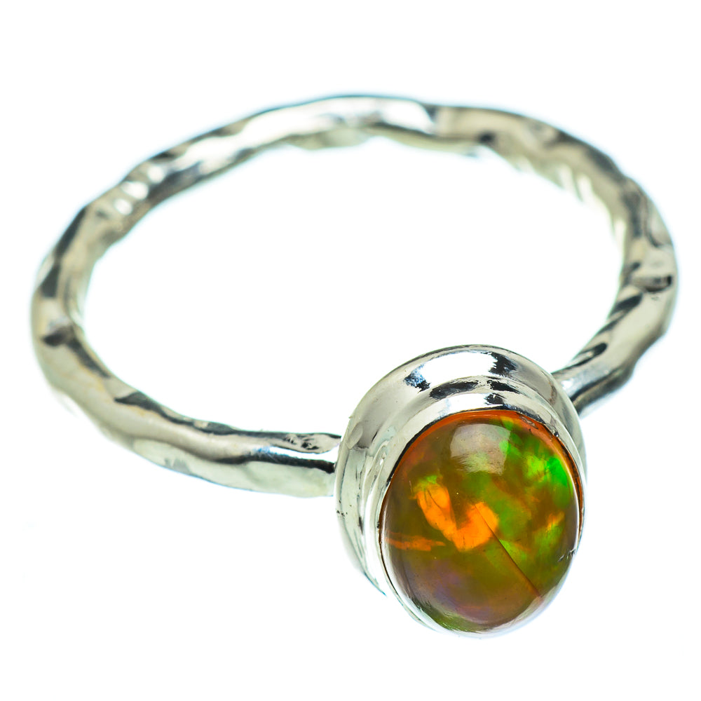 Ethiopian Opal Rings handcrafted by Anasilvercos - RING47523
