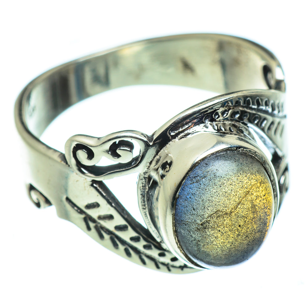 Labradorite Rings handcrafted by Anasilvercos - RING47533
