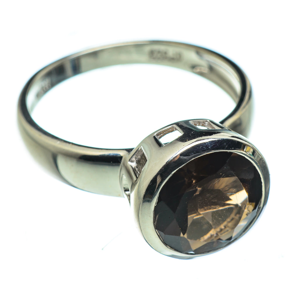 Smoky Quartz Rings handcrafted by Anasilvercos - RING47537