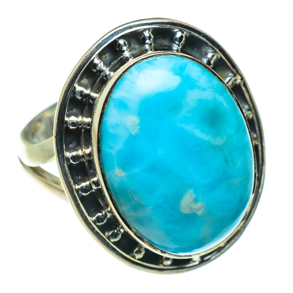 Larimar Rings handcrafted by Anasilvercos - RING47565