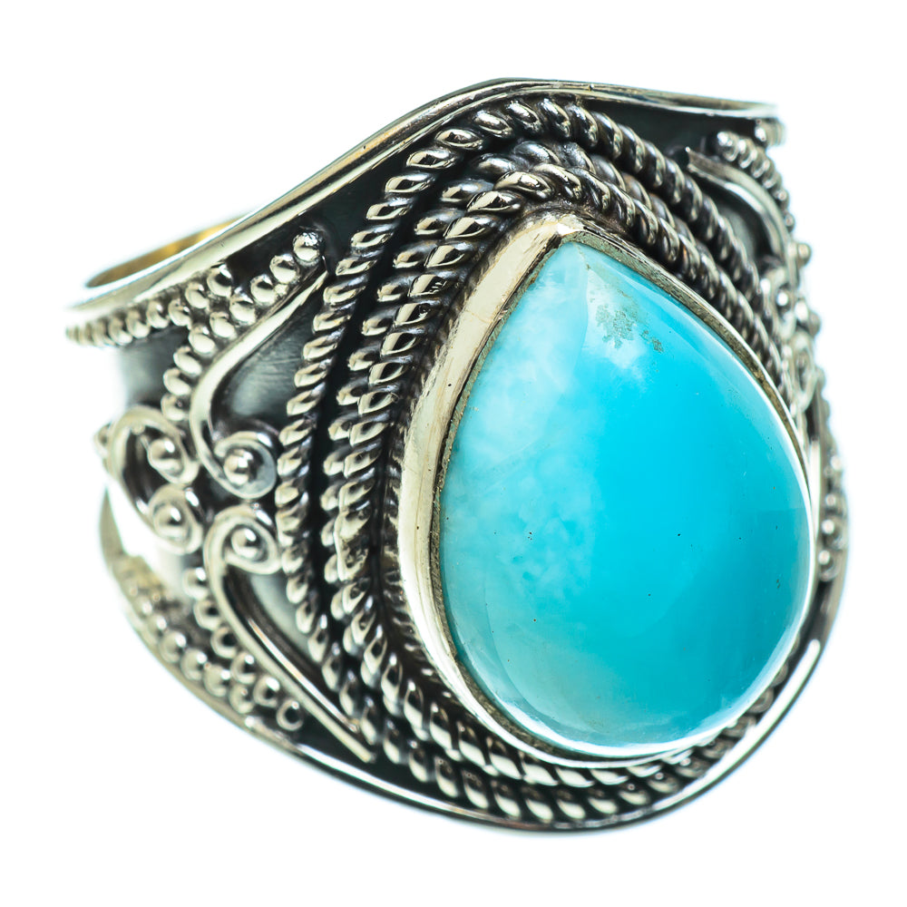 Larimar Rings handcrafted by Anasilvercos - RING47593