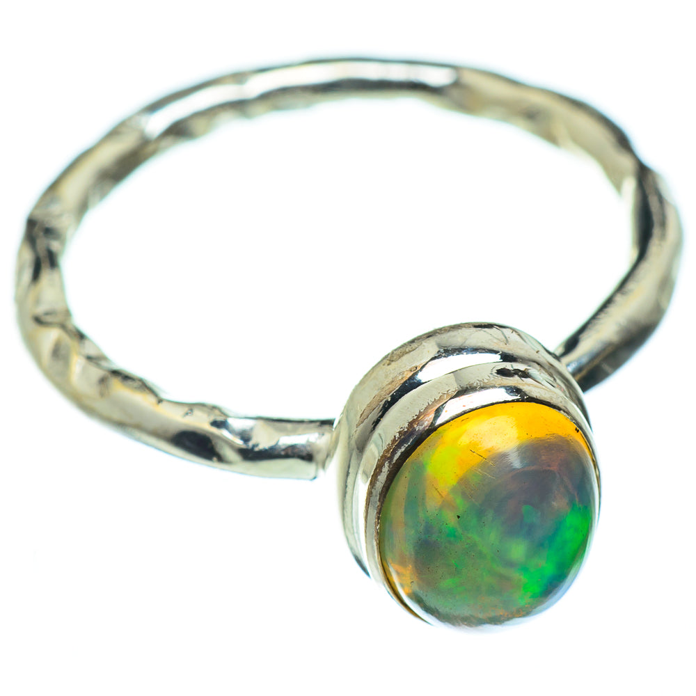 Ethiopian Opal Rings handcrafted by Anasilvercos - RING47619