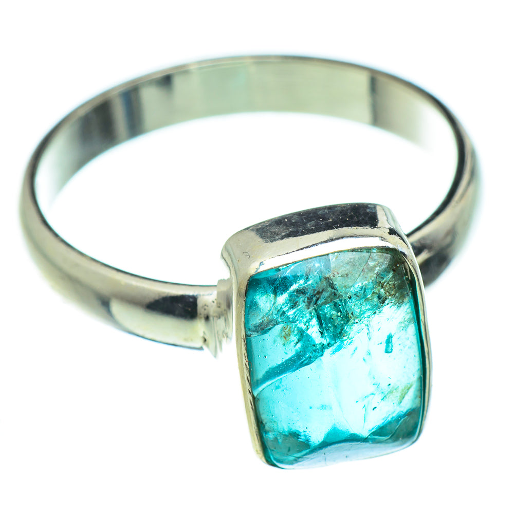 Blue Fluorite Rings handcrafted by Anasilvercos - RING47653