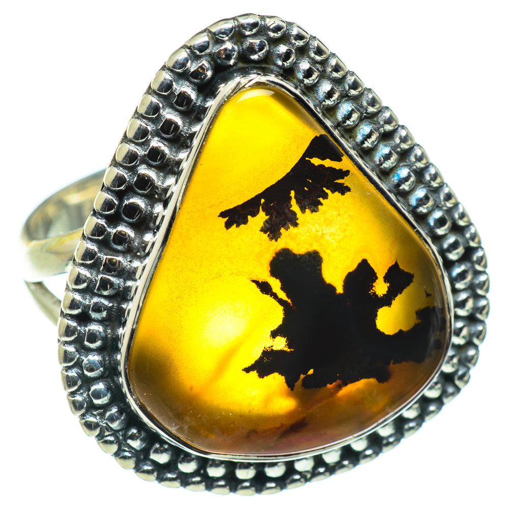 Scenic Dendritic Agate Rings handcrafted by Anasilvercos - RING47661