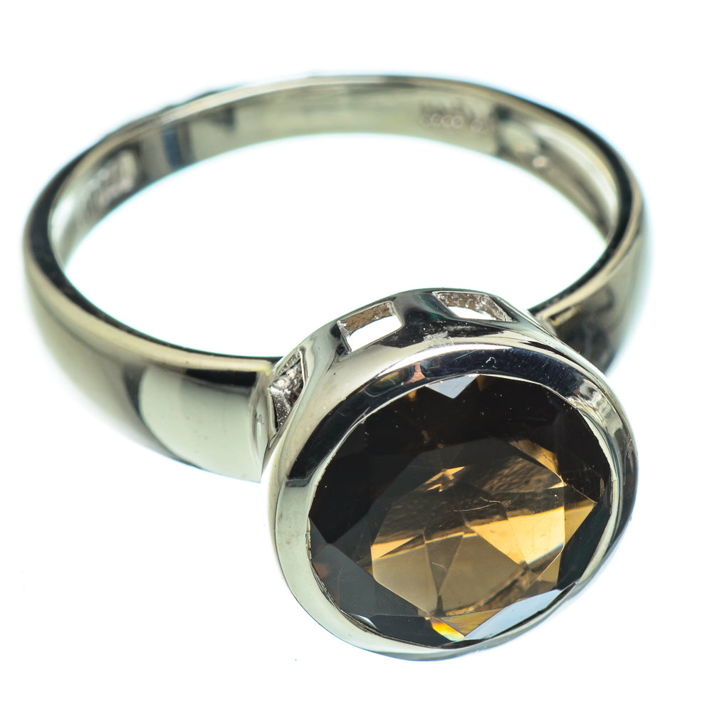 Smoky Quartz Rings handcrafted by Anasilvercos - RING47689