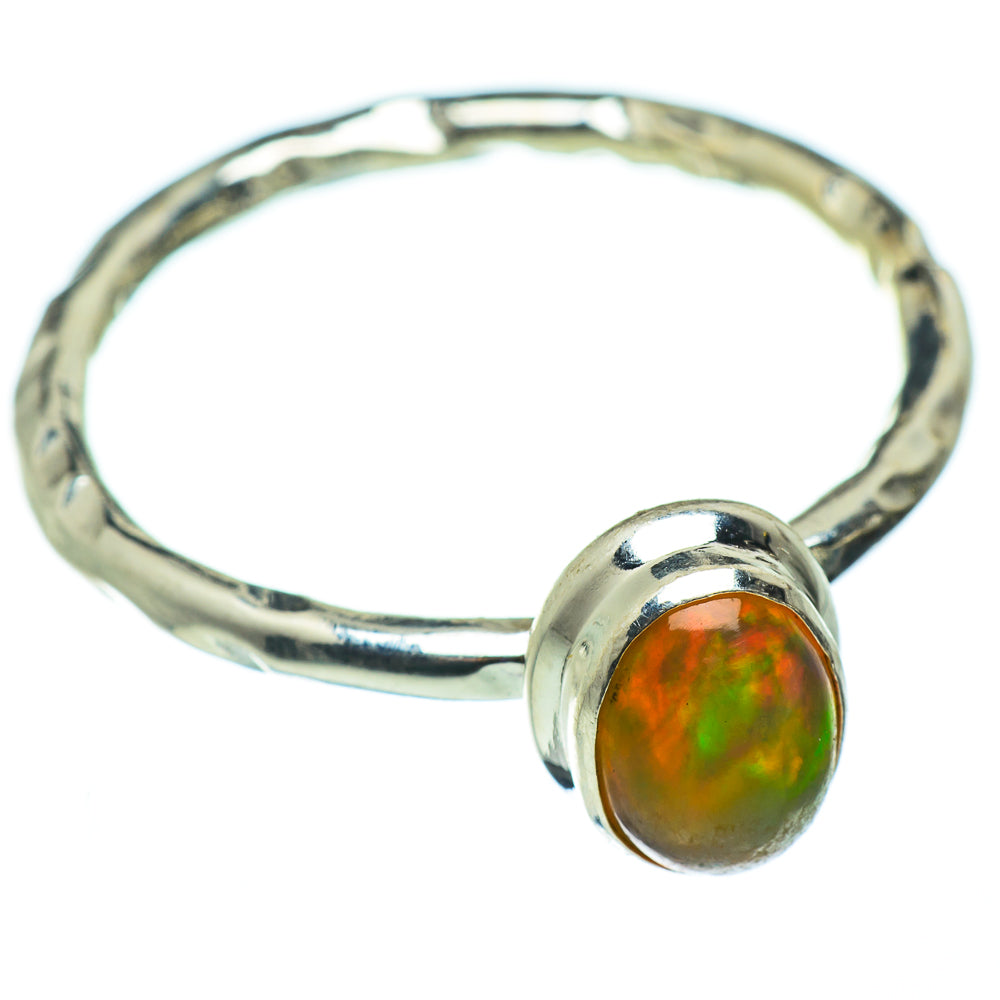 Ethiopian Opal Rings handcrafted by Anasilvercos - RING47704