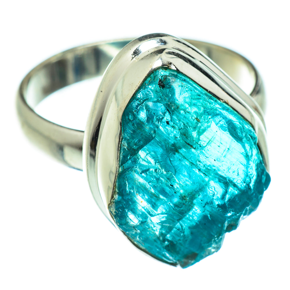 Blue Fluorite Rings handcrafted by Anasilvercos - RING47707