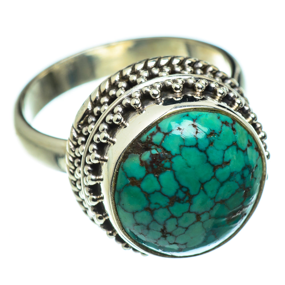 Tibetan Turquoise Rings handcrafted by Anasilvercos - RING47714