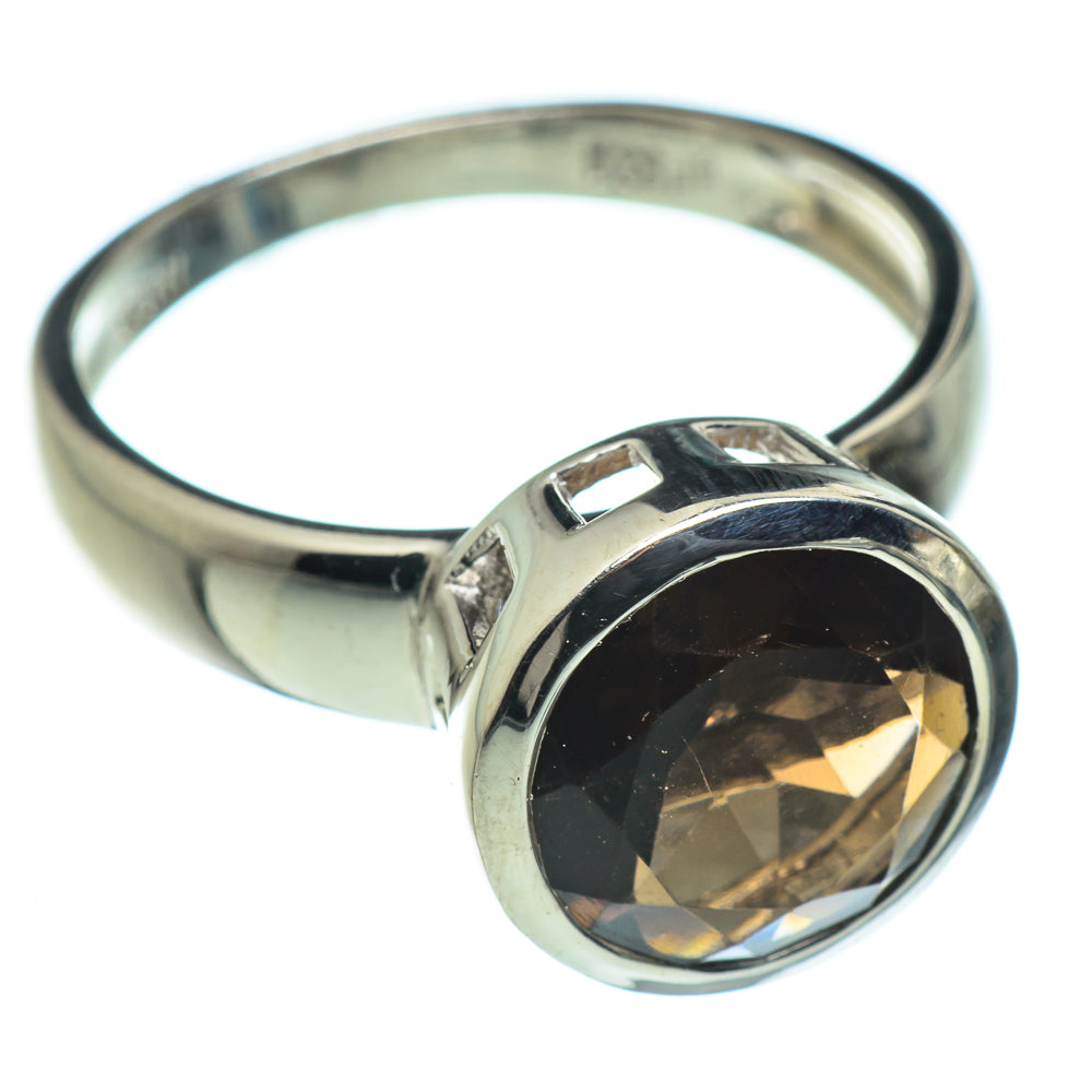 Smoky Quartz Rings handcrafted by Anasilvercos - RING47718
