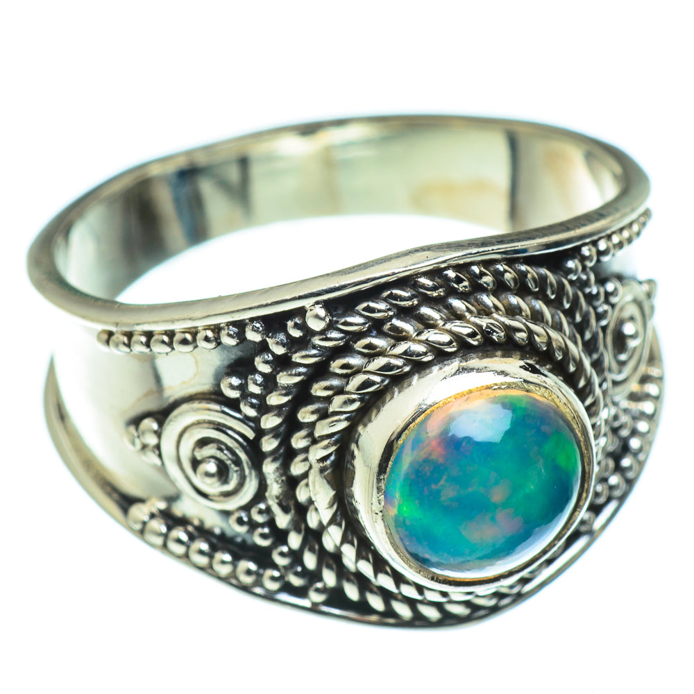Ethiopian Opal Rings handcrafted by Anasilvercos - RING47759