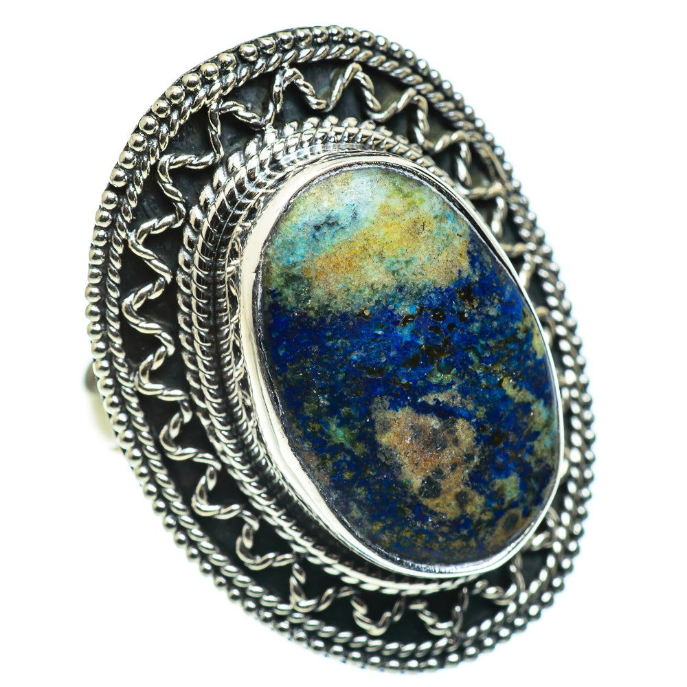 Azurite Rings handcrafted by Anasilvercos - RING47875
