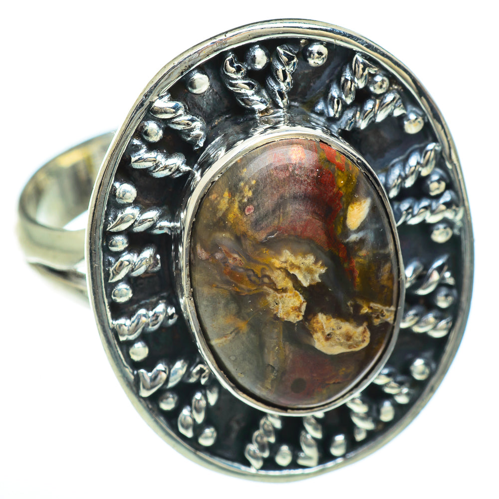 Petrified Wood Rings handcrafted by Anasilvercos - RING47902