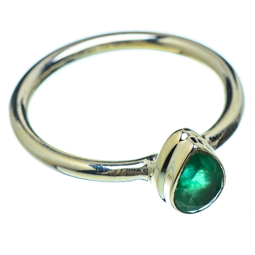 Zambian Emerald Rings handcrafted by Anasilvercos - RING47930