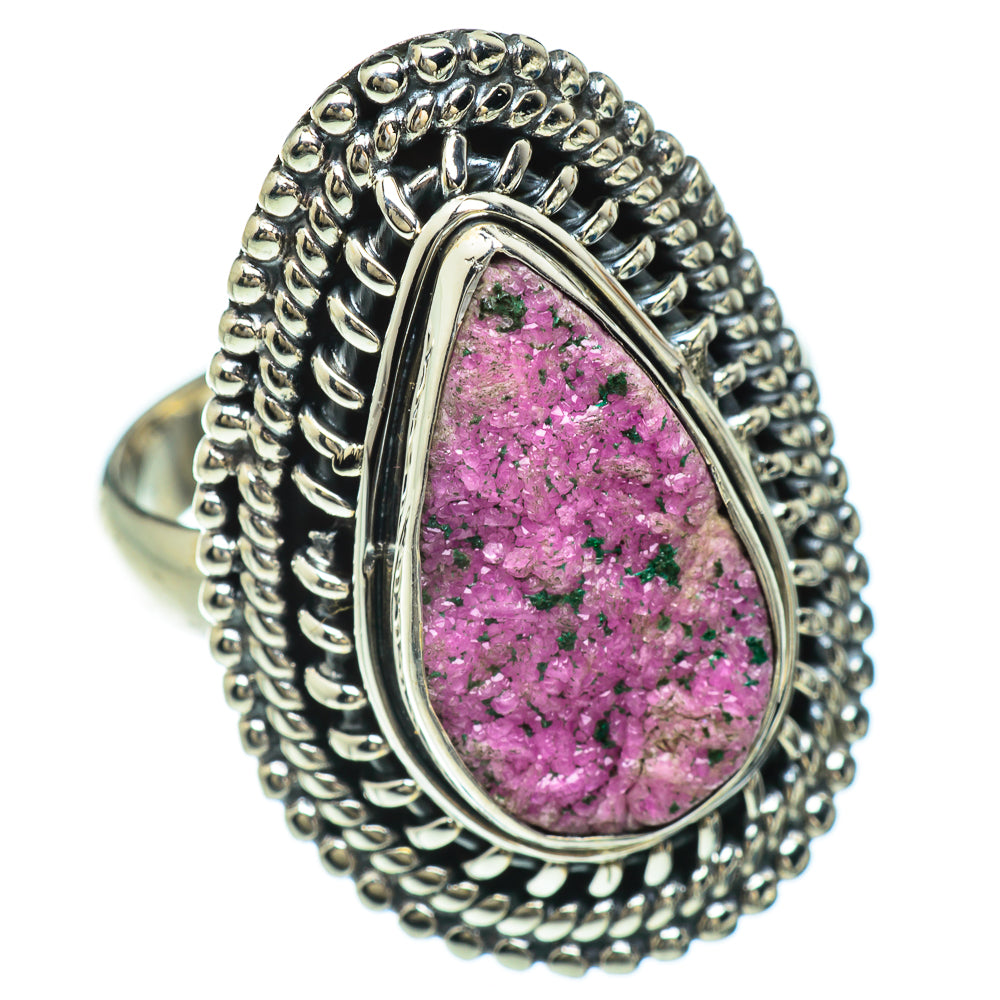 Cobalto Calcite Druzy Rings handcrafted by Anasilvercos - RING48041