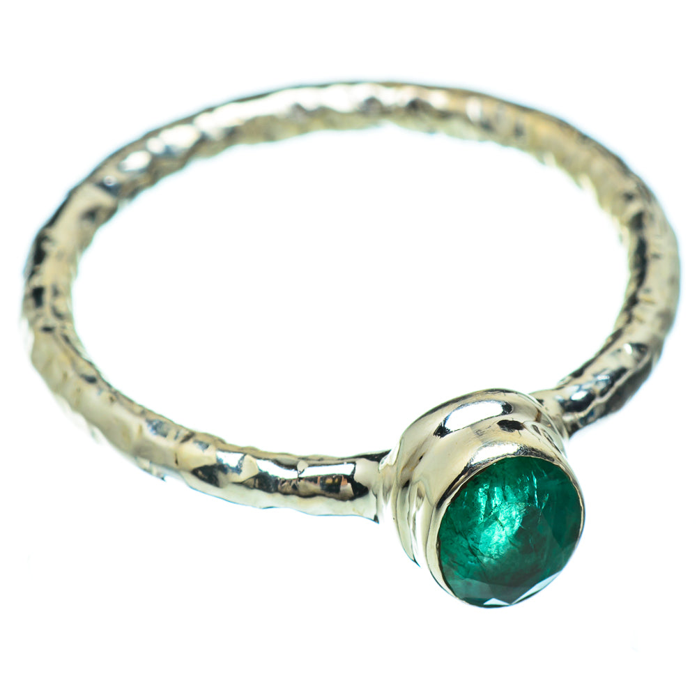 Zambian Emerald Rings handcrafted by Anasilvercos - RING48065